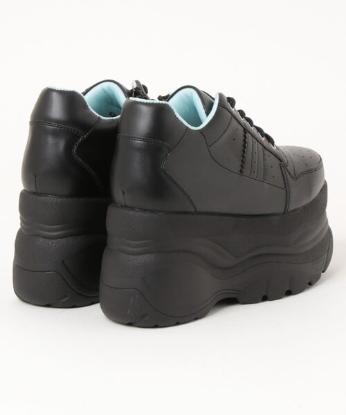 Mafmof（マフモフ）の「Mafmof(マフモフ)9cmソール厚底レースアップスニーカー（スニーカー・レディース・ブラック/ホワイト・LL/M/S/L）」の3枚目の写真