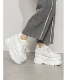 Mafmof(マフモフ)9cmソール厚底レースアップスニーカー