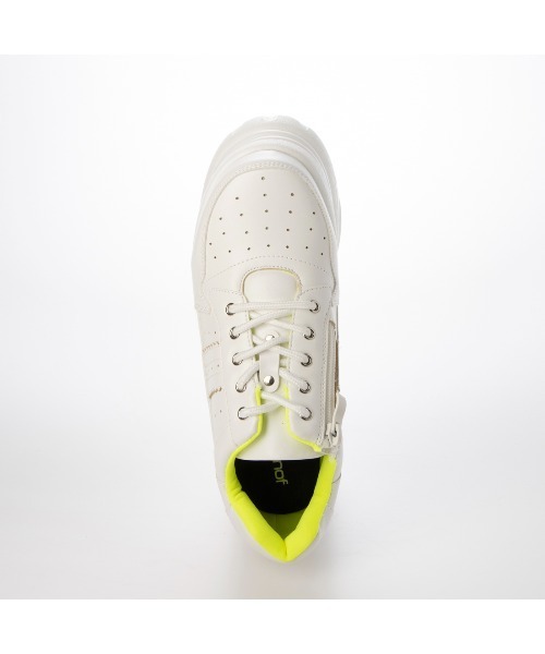 Mafmof（マフモフ）の「Mafmof(マフモフ)9cmソール厚底レースアップスニーカー（スニーカー・レディース・ブラック/ホワイト・LL/M/S/L）」の13枚目の写真