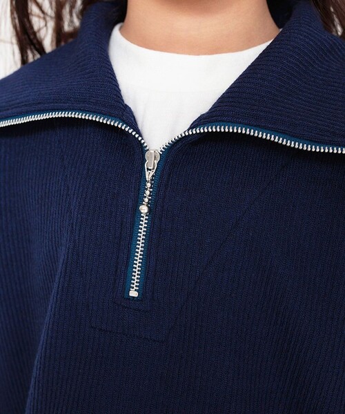 BRANSHES（ブランシェス）の「ジップアップ重ね着風トレーナー（パーカー・キッズ・アイボリー/ネイビー・90/130/110/150/120/140/100）」の15枚目の写真