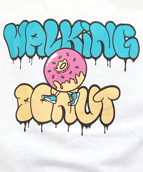 Burner（バーナー）の「【GROOVY STORE】WALKING DONUT オーバーサイズ刺繍スウェットパーカー裏起毛（パーカー・メンズ・ブラック/ホワイト/グレイッシュベージュ・L/M/LL）」の11枚目の写真