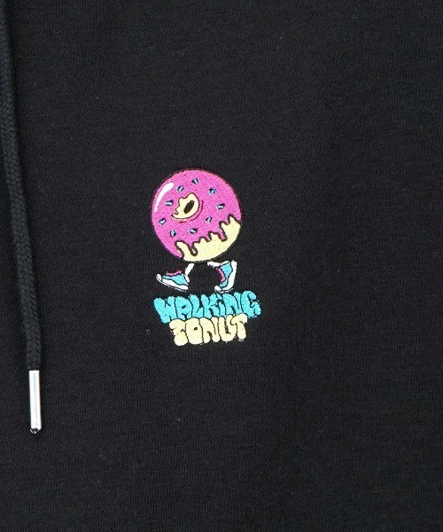 Burner（バーナー）の「【GROOVY STORE】WALKING DONUT オーバーサイズ刺繍スウェットパーカー裏起毛（パーカー・メンズ・ブラック/ホワイト/グレイッシュベージュ・L/M/LL）」の18枚目の写真