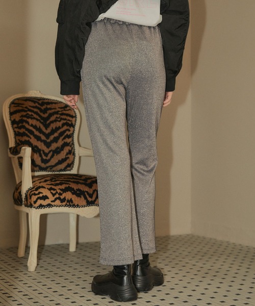 ELLEgirl（エルガール）の「ラメセンターシームリブパンツ【ELLEgirl/エル ガール】（その他パンツ・レディース・ブラウン/グレー・FREE）」の16枚目の写真