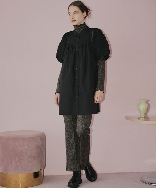 ELLEgirl（エルガール）の「ラメセンターシームリブパンツ【ELLEgirl/エル ガール】（その他パンツ・レディース・ブラウン/グレー・FREE）」の21枚目の写真