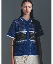 F/CE.  | F/CE. MESH KNIT SHIRT / エフシーイー メッシュ ニット シャツ(シャツ/ブラウス)