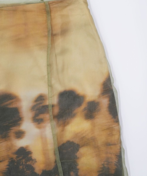 Uenui（ウニュイ）の「フォールンリーブス シアースカート レイヤード スリット（スカート・レディース・イエロー・FREE）」の9枚目の写真