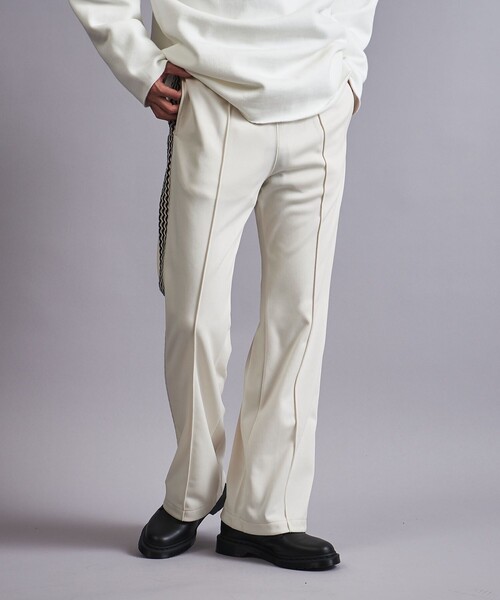 MONKEY TIME（モンキータイム）の「＜monkey time＞ ジャージー サイドレース フレア トラックパンツ（その他パンツ・メンズ・ブラック/ナチュラル/ライトブルー・M/L/S）」の4枚目の写真