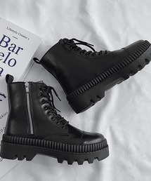 B.I.D.（ビーアイディー）の「【WARAIJOGO（ワライジョーゴ）】ハイソールPU合皮厚底スニーカー/ブーツ（ブーツ）」