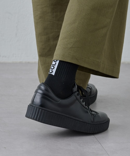 COLONY 2139（コロニートゥーワンスリーナイン）の「ボックスロゴソックス（ソックス/靴下・メンズ・ブラック/ホワイト・25）」の2枚目の写真