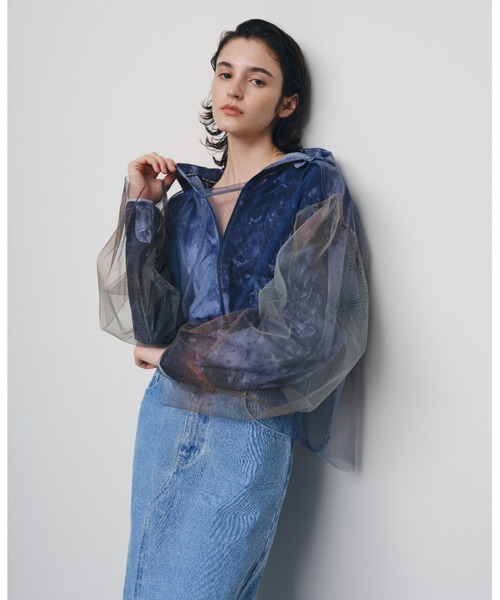 emmi（エミ）の「【emmi atelier】チュールプルオーバー（Tシャツ