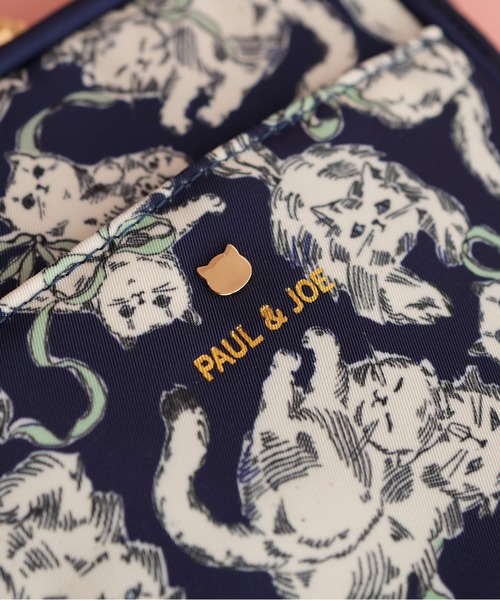 PAUL & JOE ACCESSOIRES(ポールアンドジョーアクセソワ)の「【PAUL & JOE ACCESSOIRES /ポール アンド ジョー アクセソワ 】 ジプヌネリボン スマホポシェット(ショルダーバッグ・レディース・ネイビー/ピンク・FREE)」の4枚目の写真