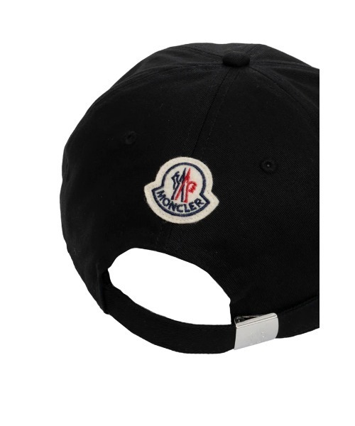 MONCLER（モンクレール）の「BASEBALL CAP（キャップ・メンズ・ブラック・ONE SIZE）」の3枚目の写真