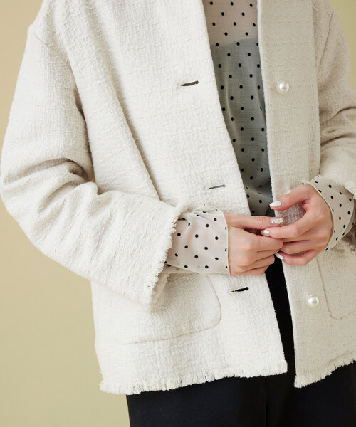 SLOBE IENA（スローブイエナ）の「ブッチャーツィードジャケット（ノー