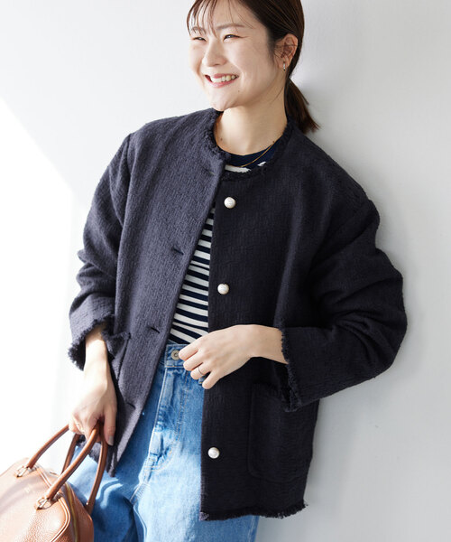 SLOBE IENA（スローブイエナ）の「ブッチャーツィードジャケット（ノー