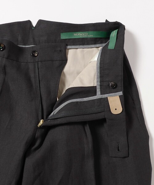 BERWICH（ベルウィッチ）の「BERWICH × Brilla per il gusto / 別注 SCOTCH リネン スラックス（その他パンツ・メンズ・ブラック/オリーブ・42/44/46/48/50）」の10枚目の写真