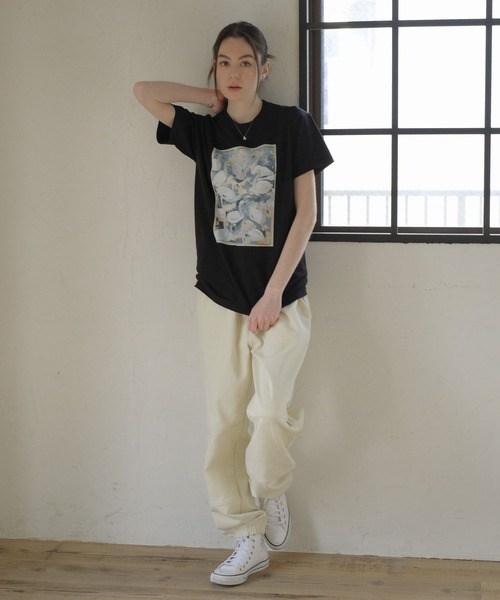 ayuneshojima アーカイブイラストTシャツ スワン（Tシャツ