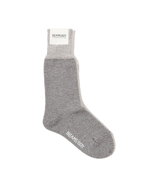 BEAMS BOY（ビームスボーイ）の「杢スウェット ソックス NEW（ソックス/靴下・レディース・レッド/グレー/ナチュラル/ネイビー/イエロー/ライトブルー・ONE SIZE）」の2枚目の写真