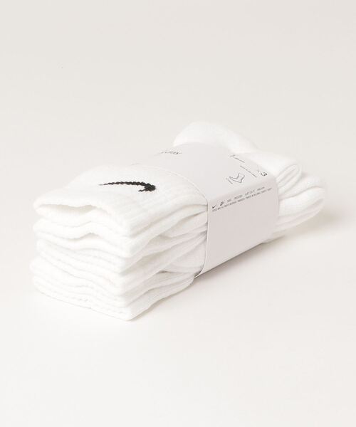 NIKE（ナイキ）の「NIKE / ナイキ 3P エブリデイ クッション クルー ソックス（ソックス/靴下・メンズ・ブラック/マルチ/ホワイト・21-23cm/27-29/23-25/25-27）」の10枚目の写真