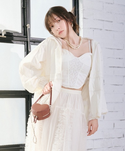 LILY BROWN（リリーブラウン）の「【LILY BROWN Lingerie】3wayハートポーチ（ポーチ・レディース・ブラウン/レッド・FREE）」の3枚目の写真