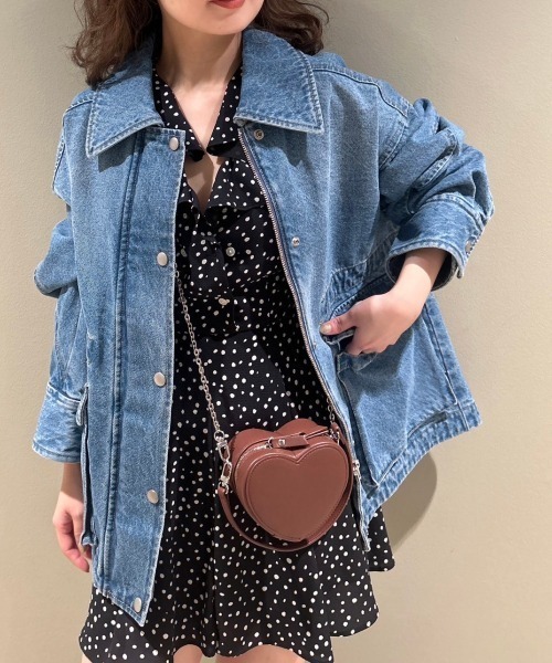 LILY BROWN（リリーブラウン）の「【LILY BROWN Lingerie】3wayハートポーチ（ポーチ・レディース・ブラウン/レッド・FREE）」の4枚目の写真