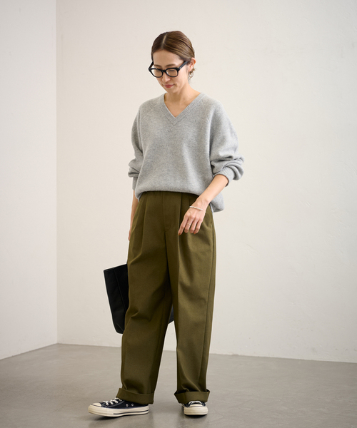 期間限定10月お値下げ中！フレームワークＶネックプルオーバ美品 セール】≪追加≫AQUA Vネックプルオーバー3（ニット/セーター