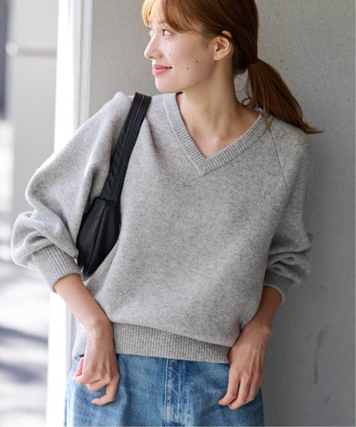 フレームワーク AQUA Vネック プルオーバー ニット カシミヤ混 グレー セール】≪追加≫AQUA Vネックプルオーバー2（ニット/セーター