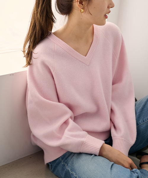 期間限定10月お値下げ中！フレームワークＶネックプルオーバ美品 セール】≪追加≫AQUA Vネックプルオーバー3（ニット/セーター