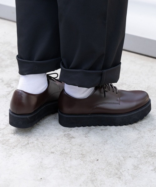 LAKOLE（ラコレ）の「シャークソールプレーントゥシューズ / 100178（ドレスシューズ・メンズ・ブラウン/ブラック・MEDIUM/LARGE）」の22枚目の写真