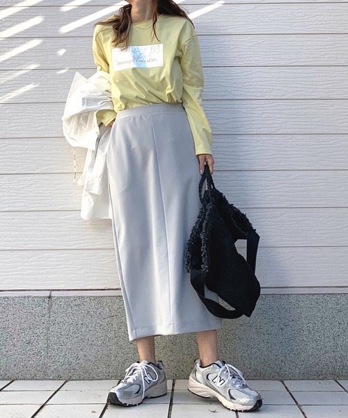 Q（キュー）の「メタリックロゴロンT（Tシャツ/カットソー・レディース・レモンイエロー/ホワイト/ブラック・MEDIUM）」の21枚目の写真