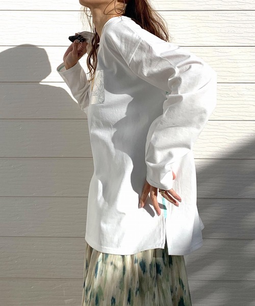 Q（キュー）の「メタリックロゴロンT（Tシャツ/カットソー・レディース・レモンイエロー/ホワイト/ブラック・MEDIUM）」の11枚目の写真