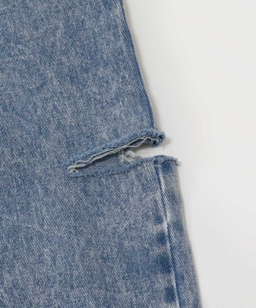 Mac-House（マックハウス）の「GOOD CREW グッドクルー サイドカットウエストホックデニム 綿100%（デニムパンツ・レディース・ブルー系その他/サックスブルー・S/M/L）」の10枚目の写真