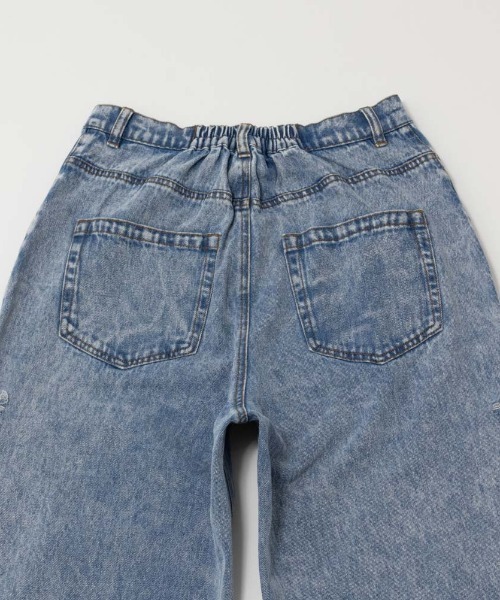Mac-House（マックハウス）の「GOOD CREW グッドクルー サイドカットウエストホックデニム 綿100%（デニムパンツ・レディース・ブルー系その他/サックスブルー・S/M/L）」の14枚目の写真