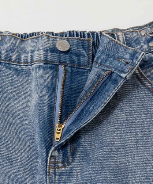 Mac-House（マックハウス）の「GOOD CREW グッドクルー サイドカットウエストホックデニム 綿100%（デニムパンツ・レディース・ブルー系その他/サックスブルー・S/M/L）」の18枚目の写真