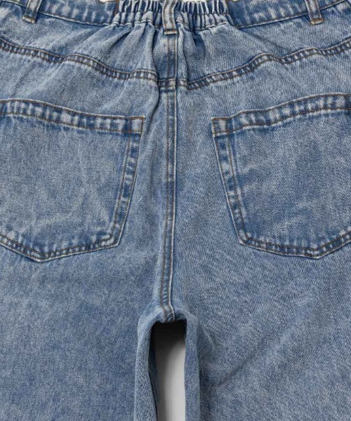 Mac-House（マックハウス）の「GOOD CREW グッドクルー サイドカットウエストホックデニム 綿100%（デニムパンツ・レディース・ブルー系その他/サックスブルー・S/M/L）」の19枚目の写真