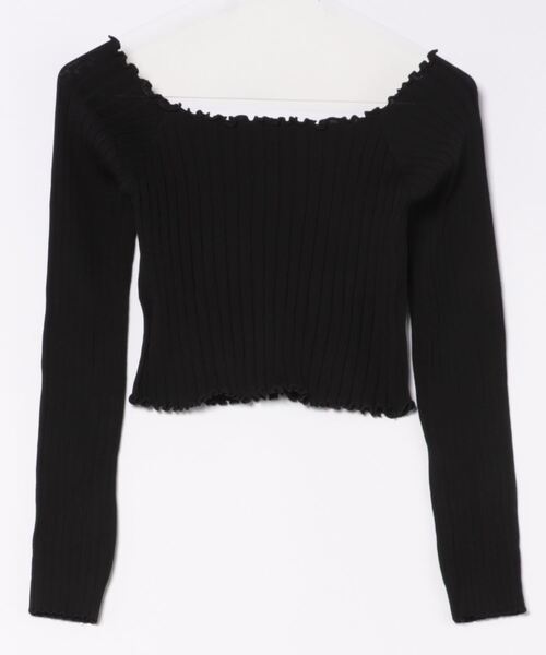 ibeul_（イベール）の「スクエアネック2WAYリブトップス（Tシャツ/カットソー・レディース・ホワイト/パープル/ブラック/オリーブ・FREE）」の20枚目の写真