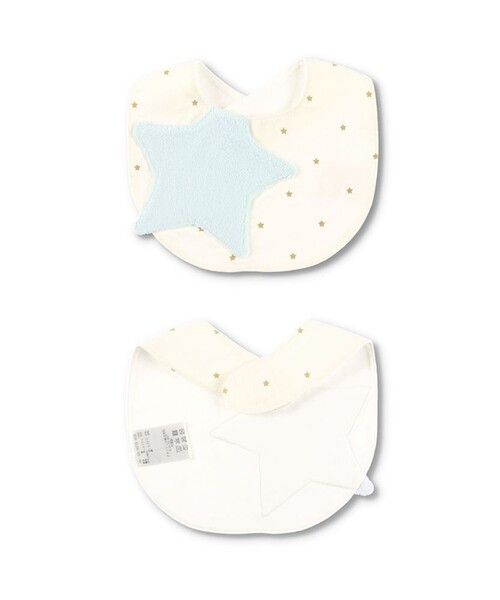 BRANSHES（ブランシェス）の「星モチーフパイルスタイ（スタイ/よだれかけ・キッズ・アイボリー/ブルー/ブラウン・FREE）」の10枚目の写真