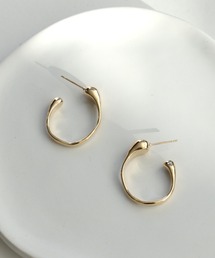 ドロップフープピアス