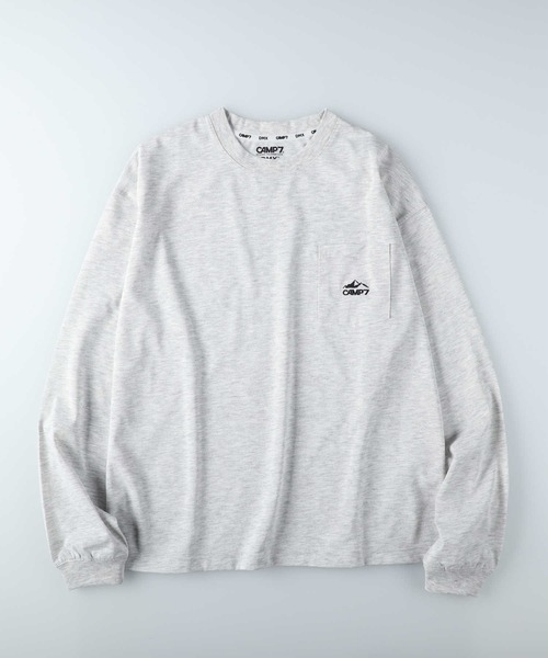 CAMP7（キャンプセブン）の「【CAMP7】ＤＭＸ吸水速乾ロンＴ（Tシャツ/カットソー・メンズ・ネイビー/ホワイト/グレー・S/M/L/XL）」の18枚目の写真