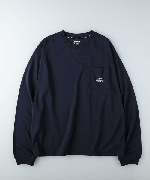 CAMP7（キャンプセブン）の「【CAMP7】ＤＭＸ吸水速乾ロンＴ（Tシャツ/カットソー・メンズ・ネイビー/ホワイト/グレー・S/M/L/XL）」の19枚目の写真