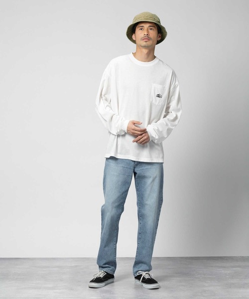 CAMP7（キャンプセブン）の「【CAMP7】ＤＭＸ吸水速乾ロンＴ（Tシャツ/カットソー・メンズ・ネイビー/ホワイト/グレー・S/M/L/XL）」の9枚目の写真