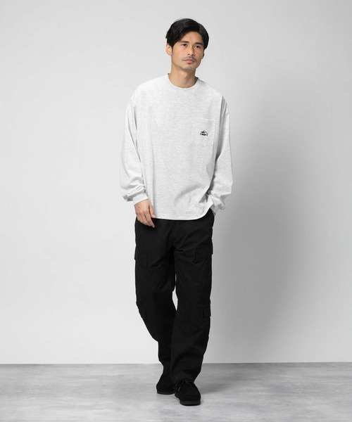 CAMP7（キャンプセブン）の「【CAMP7】ＤＭＸ吸水速乾ロンＴ（Tシャツ/カットソー・メンズ・ネイビー/ホワイト/グレー・S/M/L/XL）」の11枚目の写真