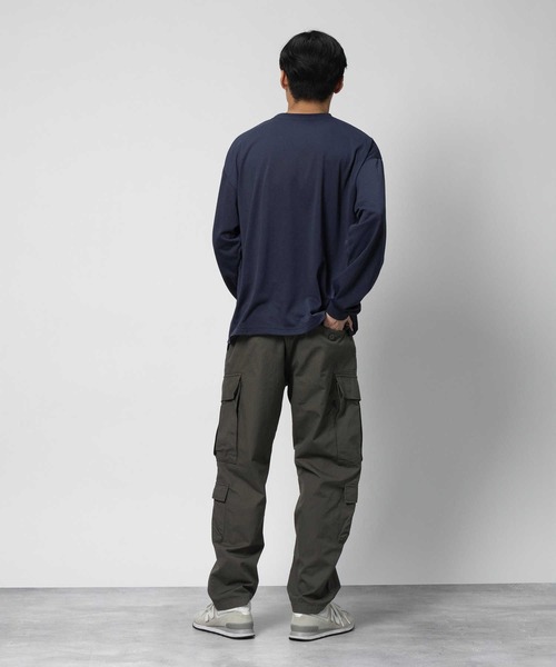 CAMP7（キャンプセブン）の「【CAMP7】ＤＭＸ吸水速乾ロンＴ（Tシャツ/カットソー・メンズ・ネイビー/ホワイト/グレー・S/M/L/XL）」の14枚目の写真