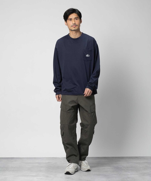 CAMP7（キャンプセブン）の「【CAMP7】ＤＭＸ吸水速乾ロンＴ（Tシャツ/カットソー・メンズ・ネイビー/ホワイト/グレー・S/M/L/XL）」の13枚目の写真