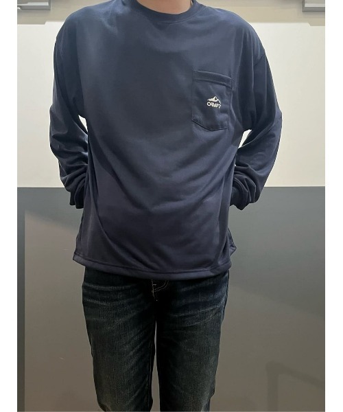 CAMP7（キャンプセブン）の「【CAMP7】ＤＭＸ吸水速乾ロンＴ（Tシャツ/カットソー・メンズ・ネイビー/ホワイト/グレー・S/M/L/XL）」の16枚目の写真
