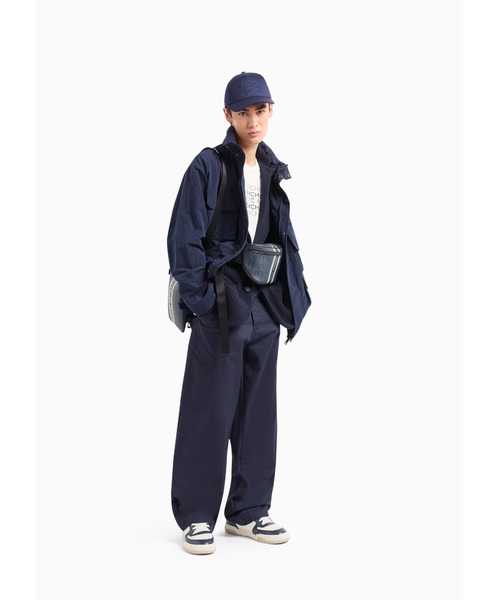 ARMANI EXCHANGE（アルマーニエクスチェンジ）の「【A|X アルマーニ エクスチェンジ】デザインロゴ　半袖クルーネックTシャツ/REGULAR（Tシャツ/カットソー・メンズ・ホワイト/ブラック・XX-LARGE/SMALL/X-SMALL/X-LARGE/LARGE/MEDIUM）」の4枚目の写真