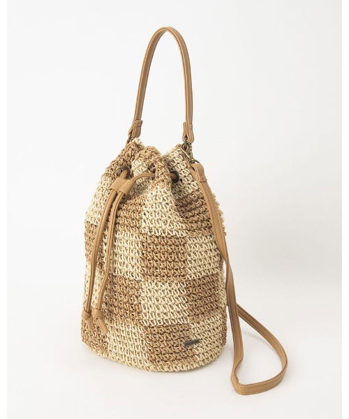 BILLABONG(ビラボン)の「BILLABONG レディース TRAVEL MORE STRAW BAG バックパック 【2024年春夏モデル】/ビラボンきんちゃく(ハンドバッグ・レディース・ナチュラル・FREE)」の3枚目の写真
