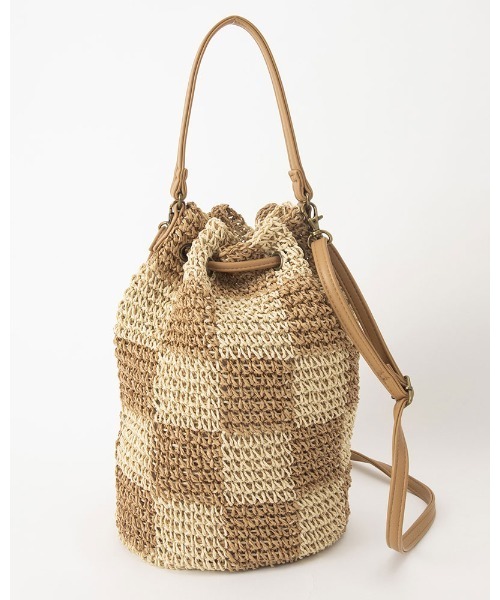 BILLABONG(ビラボン)の「BILLABONG レディース TRAVEL MORE STRAW BAG バックパック 【2024年春夏モデル】/ビラボンきんちゃく(ハンドバッグ・レディース・ナチュラル・FREE)」の6枚目の写真