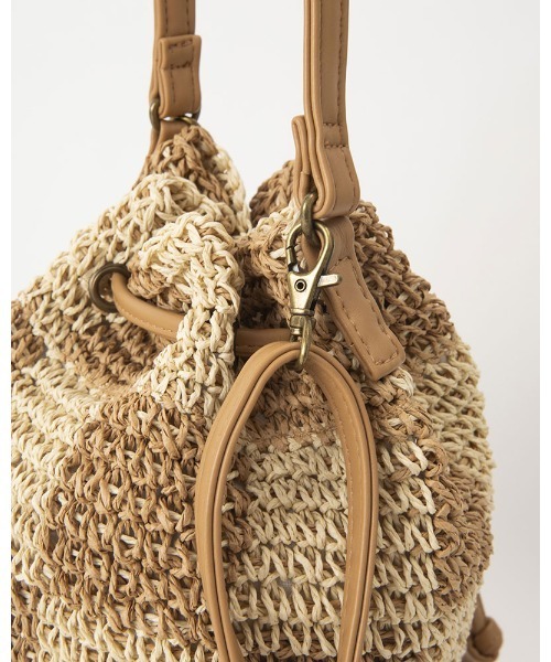 BILLABONG(ビラボン)の「BILLABONG レディース TRAVEL MORE STRAW BAG バックパック 【2024年春夏モデル】/ビラボンきんちゃく(ハンドバッグ・レディース・ナチュラル・FREE)」の8枚目の写真