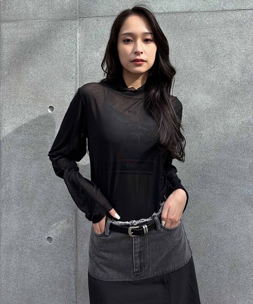 新品】 マドモアゼル Mesdemoiselles イエナ シースルーシャツ