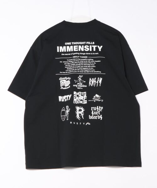 RUSTY(ラスティ)の「【RUSTY/ラスティー】半袖UVTシャツ バックプリント(Tシャツ/カットソー・メンズ・ブラック/ホワイト/ベージュ/カーキ・X-LARGE/LARGE/MEDIUM)」の5枚目の写真